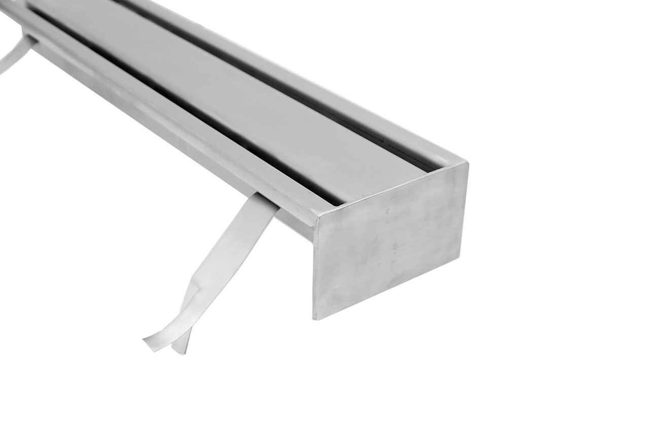 Stainless steel floor drains with 2 slit top S140-S500