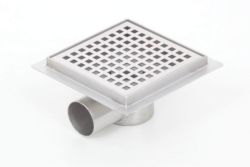 Stainless steel square floor drains 200x200