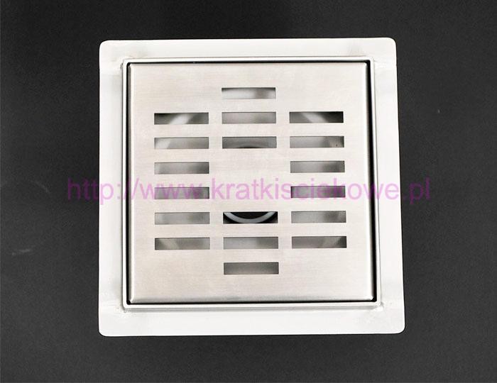 Stainless steel square floor drains 100x100