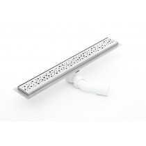 Linear  stainless steel shower drains with grate and 1000mm flange 