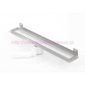 Tile insert linear WALL shower drains with curved flange 1200mm 