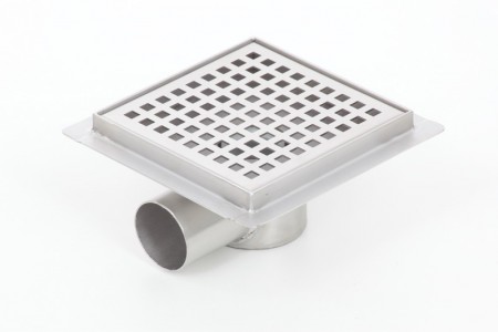 Stainless steel square floor shower drain 100x100